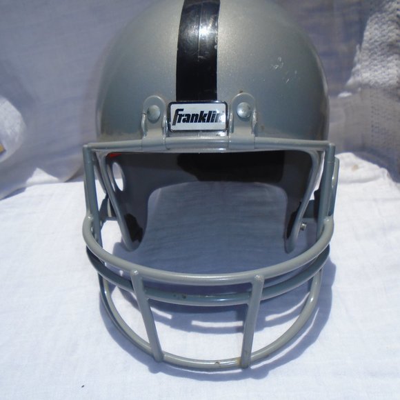NFL Las Vegas Oakland Raiders Display Kids Plastic Football Helmet Franklin - Picture 1 of 5
